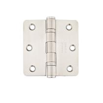 Emtek 3 1/2 x 3 1/2 Stainless Steel Radius Corner Ball Bearing Hinge 9842332D 