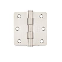 Emtek 3-1/2" x 3-1/2" Stainless Steel Radius Corner Heavy Duty Hinges 9822332D