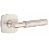 Emtek Select Tribeca Door Lever Set with T-Bar Stem with Urban Modern Rose in Satin Nickel