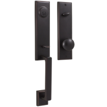 Weslock Woodward I with Impresa knob Oil Rubbed Bronze