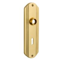 Nostalgic Warehouse Deco Plate With Keyhole Privacy Function Polished Brass (PB)