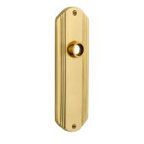 Nostalgic Warehouse Deco Plate Without Keyhole Privacy Function Polished Brass 