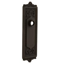 Nostalgic Warehouse Egg and Dart Plate Without Keyhole Passage Oil Rubbed Bronze