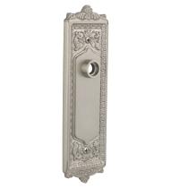 Nostalgic Warehouse Egg and Dart Plate Without Keyhole Privacy Satin Nickel 