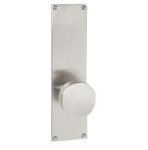 Emtek 8013,8113,8213 Modern 9" Non Keyed Sideplate with Round Knob