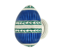 Emenee FAB1000-RS Faberge Easter Egg Cabinet Knob in Royal Silver (RS)