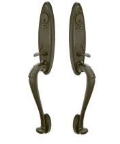 Emtek 474111 Tuscany Monolithic Grip by Grip Handleset Medium Bronze Patina (MB)