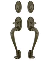 Emtek 474444 Tuscany Sectional Grip by Grip Handleset Medium Bronze Patina (MB)