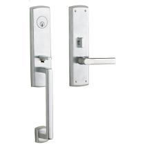 Baldwin Estate M516.ENT Soho Mortise Handleset shown in Satin Chrome (264)