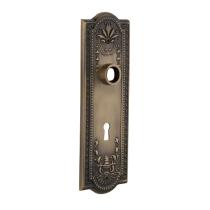 Nostalgic Warehouse Meadows Plate With Keyhole Privacy Antique Brass