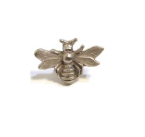 Emenee MK1152 Bee Cabinet Knob in Antique Matte Silver (AMS)