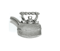 Emenee OR151 Tea Pot Cabinet Knob shown in Antique Matte Silver (AMS)