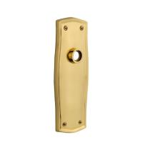 Nostalgic Warehouse Prairie Plate Without Keyhole Privacy Polished Brass