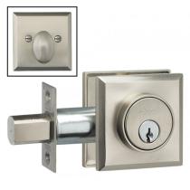 Omnia RECTDB Rectangular Auxillary Deadbolt from the Prodigy Collection