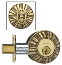 Omnia REEDDB Reeded Auxiliary Deadbolt