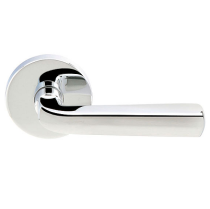 Emtek Sion Door Lever Set with Disk Rosette in Polished Chrome (US26)