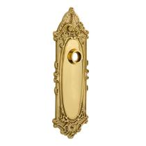 Nostalgic Warehouse Victorian Plate Without Keyhole Privacy Polished Brass 