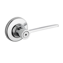 Kwikset 300LRL Ladera Privacy Door Lever Set Polished Chrome 