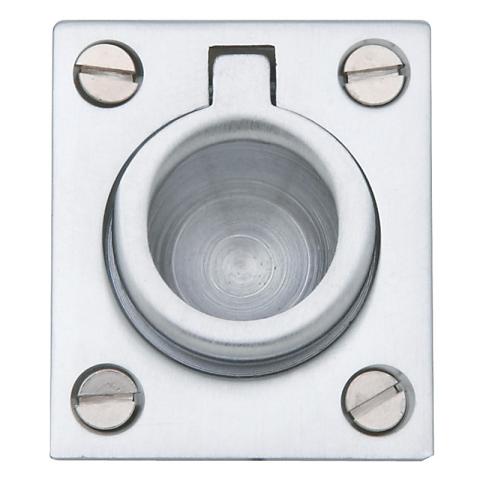 Baldwin 0392 Flush Ring Pull in Satin Chrome (264)