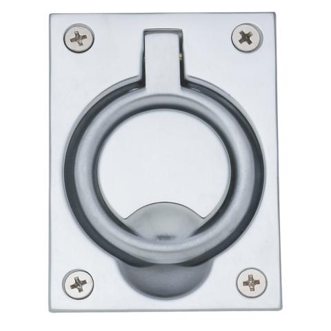 Baldwin 0395 Flush Ring Pull in Satin Chrome (264)