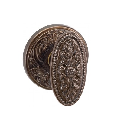 Omnia Classico Collection 059FL Knob Latchset Estrucan Bronze (ETR)