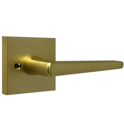 Weslock Transitional Collection Philtower Single Dummy Lever Set Satin Brass