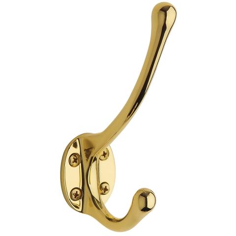 Baldwin 0742 Costume Hook in Polished Brass (030)