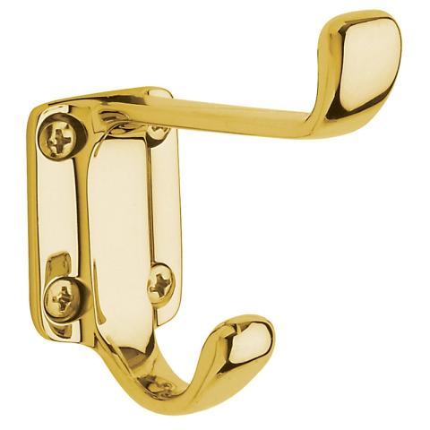 Baldwin 0781 Costume Hook in Lifetime Polished Brass (003)