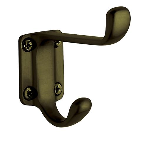 Baldwin 0781 Costume Hook in Satin Brass & Black (050)