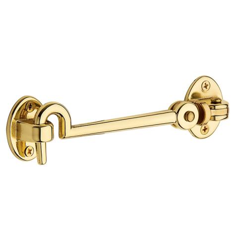 Baldwin Swivel Cabin Door Hook in Lifetime Polished Brass (003)