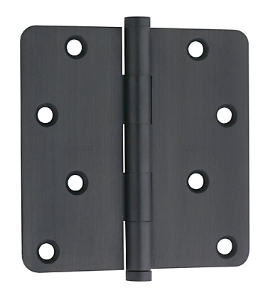 Baldwin 1440 Brass 4" x 4" Radius Corner Hinge Oil Rubbed Bronze (102)