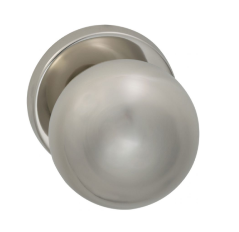 Omnia 198 Knob Latchset Polished Nickel (US14)