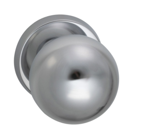 Omnia 198 Knob Latchset Polished Chrome (US26)