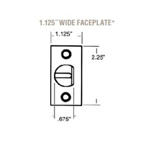 Baldwin Estate Faceplate for Latch