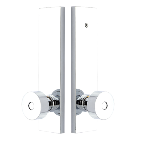 Emtek Modern Rectangular Single Point Dummy Entry with Choice of Knob or Lever