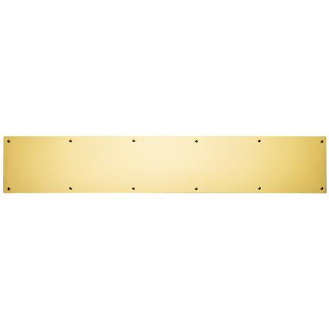 Baldwin 2000 Solid Brass Kick Plate 6"x34" in Polished Brass (030)