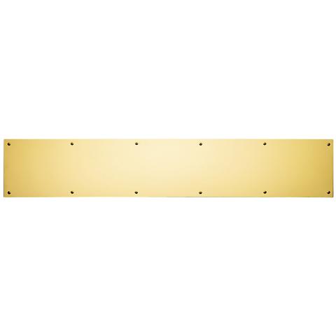 Baldwin 2000 6" x 34" Solid Brass Kick Plate Lifetime Polished Brass