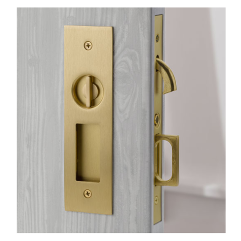 Emtek 2155 Narrow Modern Rectangular Privacy Pocket Door Mortise Lock Interior