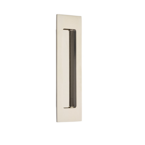 Emtek 220307 7" Modern Rectangular flush pull in satin brass finish