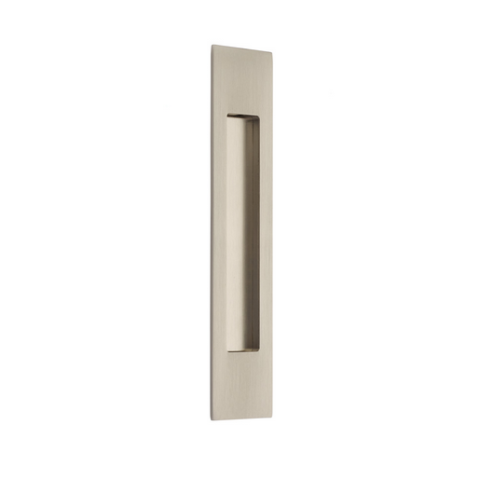 Emtek 220310 10" Modern Rectangular flush pull in satin nickel finish