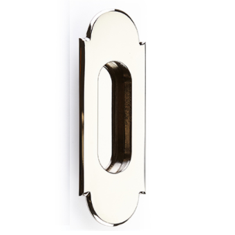 Emtek 2205 #8 Solid Brass Flush Pull Polished Nickel