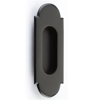 Emtek 2205 #8 Solid Brass Flush Pull Flat Black