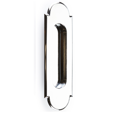 Emtek 2206 #8 Solid Brass Flush Pull Polished Chrome (US26)