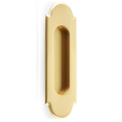 Emtek 2206 #8 Solid Brass Flush Pull Satin Brass (US4)