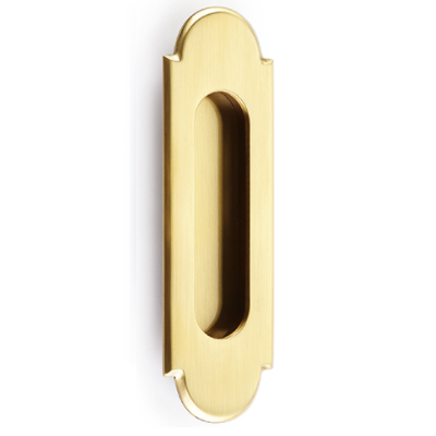 Emtek 2206 #8 Solid Brass Flush Pull French Antique (US7)