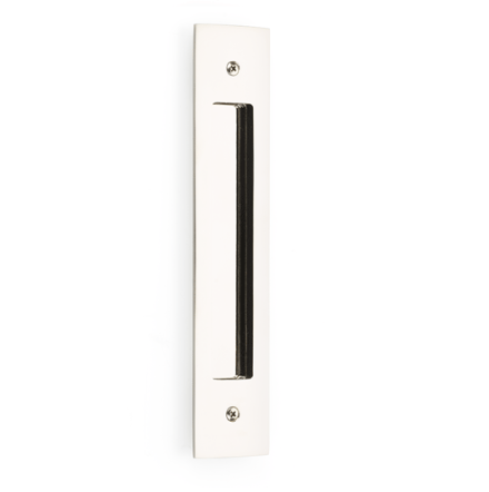 Emtek 221710 Modern Rectangular Flush Pull for Door Pull Polished Nickel (US14)