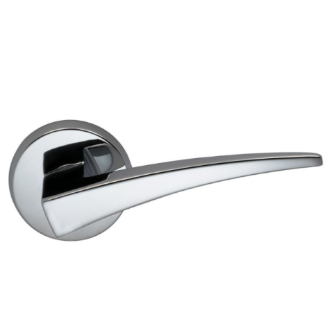 Omnia 227 Lever Latchset Polished Chrome (US26D)