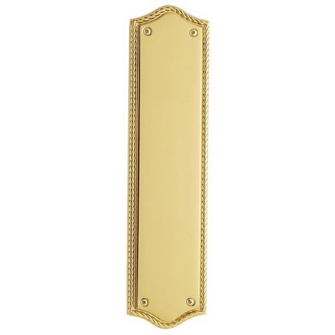 Baldwin 2285 Bristol Push Plate in Polished Brass (030)