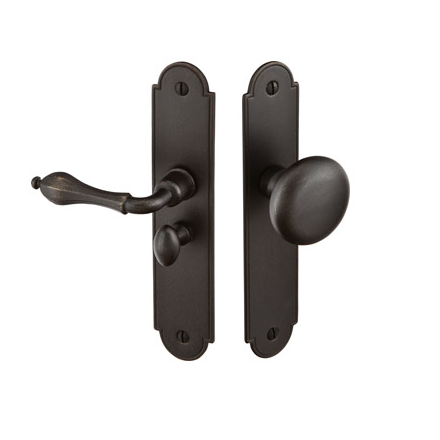 Emtek 2290 Arch Style Screen Door Lock Medium Bronze