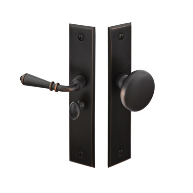 Emtek 2291 Rectangular Style Screen Door Lock Oil Rubbed Bronze